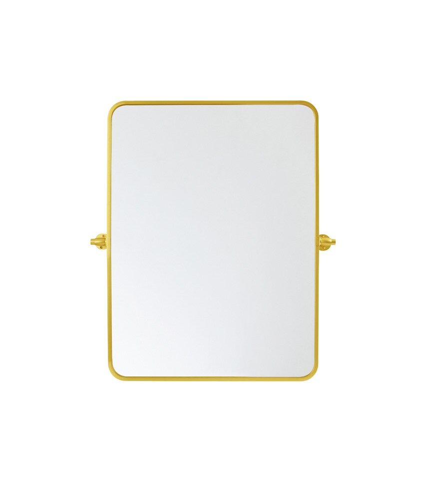Elegant Furniture & Lighting - Everly Soft corner pivot mirror 24x32 inch in gold - MR6A2432GD veiw 1