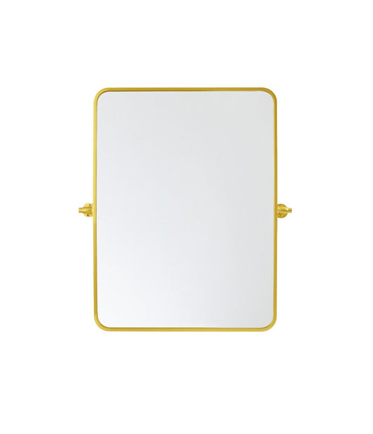 Elegant Furniture & Lighting - Everly Soft corner pivot mirror 24x32 inch in gold - MR6A2432GD veiw 1