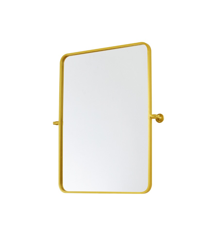 Elegant Furniture & Lighting - Everly Soft corner pivot mirror 24x32 inch in gold - MR6A2432GD veiw 6