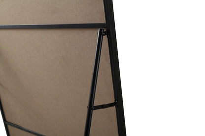 Elegant Furniture & Lighting - Evermore Soft Corner Metal Rectangle Full Length Mirror 30x60 Inch in Black - MR80FL3060BK veiw 8