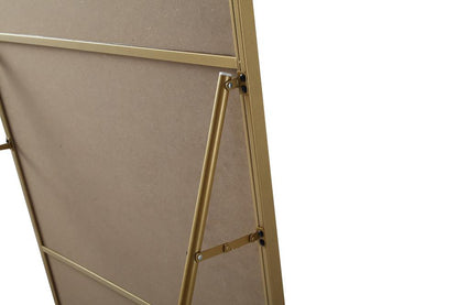 Elegant Furniture & Lighting - Evermore Soft Corner Metal Rectangle Full Length Mirror 30x60 Inch in Brass - MR80FL3060BR veiw 8