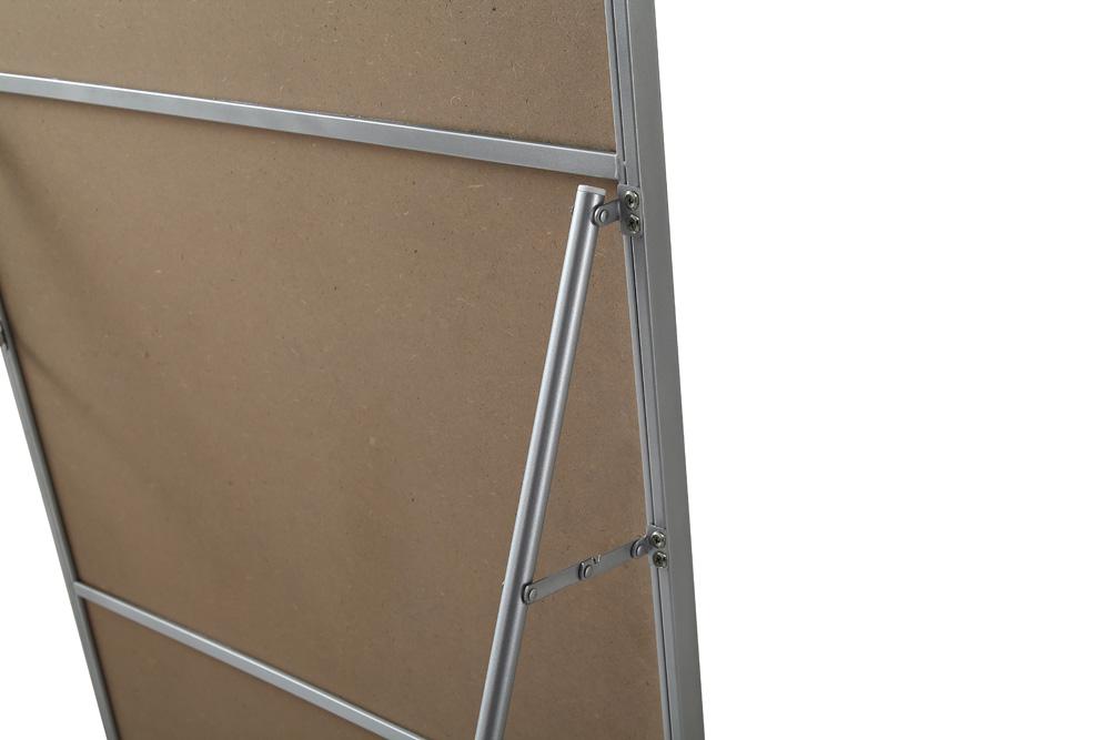Elegant Furniture & Lighting - Evermore Soft Corner Metal Rectangle Full Length Mirror 30x60 Inch in Silver - MR80FL3060S veiw 8