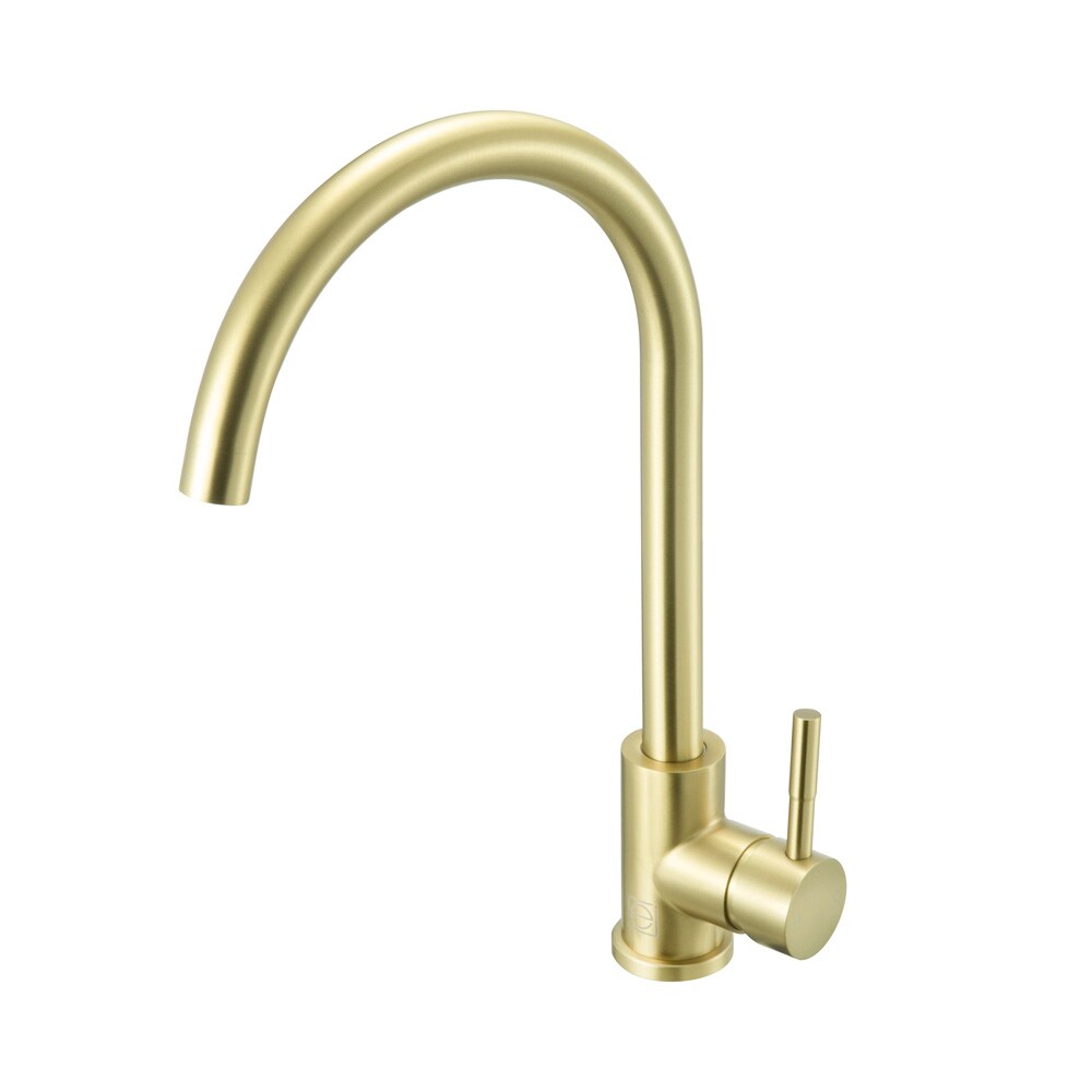 Elegant Furniture & Lighting - Finn Single Handle Kitchen Faucet in Brushed Gold - FAK-307BGD veiw 1