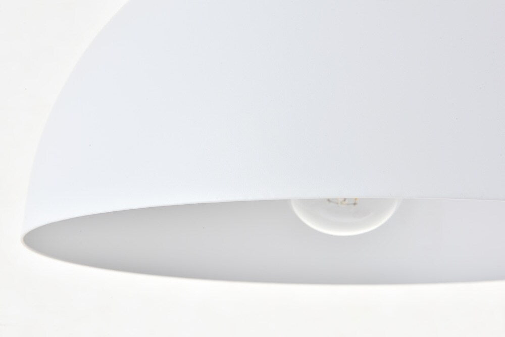 Elegant Furniture & Lighting - Forte 1 light White Pendant - LD4022D12WH veiw 3