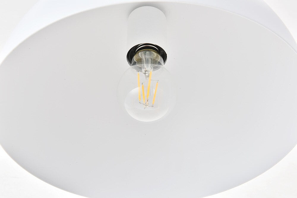 Elegant Furniture & Lighting - Forte 1 light White Pendant - LD4022D12WH veiw 4