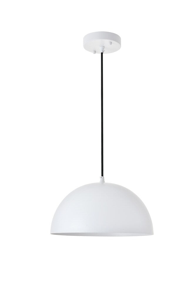 Elegant Furniture & Lighting - Forte 1 light White Pendant - LD4022D12WH veiw 6