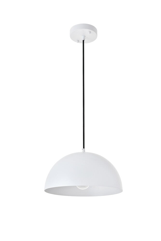Elegant Furniture & Lighting - Forte 1 light White Pendant - LD4022D12WH veiw 8