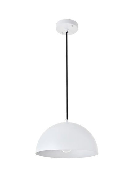 Elegant Furniture & Lighting - Forte 1 light White Pendant - LD4022D12WH veiw 8