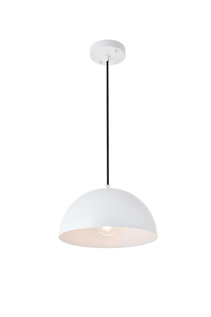 Elegant Furniture & Lighting - Forte 1 light White Pendant - LD4022D12WH veiw 9