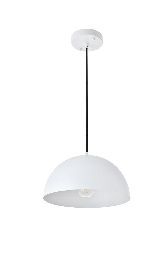 Elegant Furniture & Lighting - Forte 1 light White Pendant - LD4022D12WH veiw 10