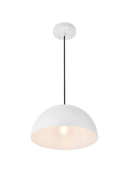 Elegant Furniture & Lighting - Forte 1 light White Pendant - LD4022D12WH veiw 11