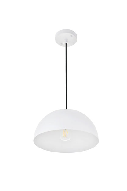 Elegant Furniture & Lighting - Forte 1 light White Pendant - LD4022D12WH veiw 12