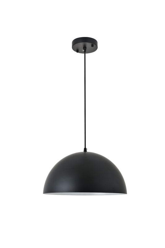 Elegant Furniture & Lighting - Forte 1 light black Pendant - LD4023D14BK veiw 1