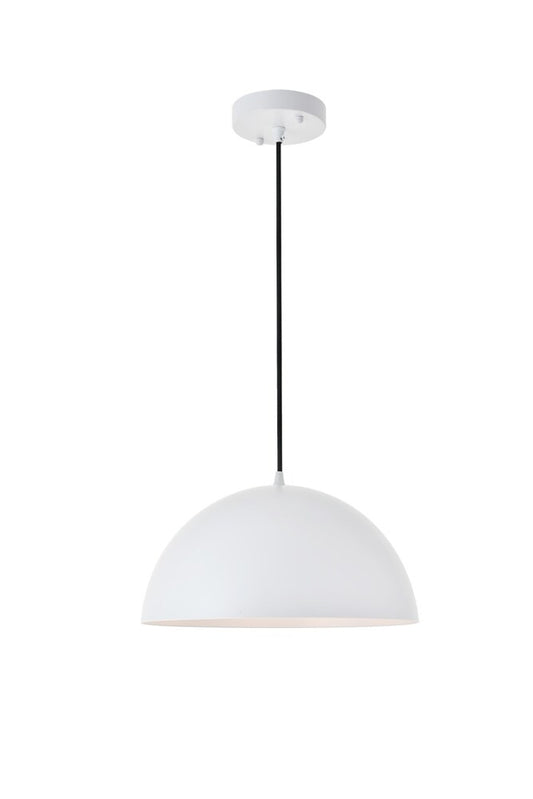 Elegant Furniture & Lighting - Forte 1 light White Pendant - LD4023D14WH veiw 1