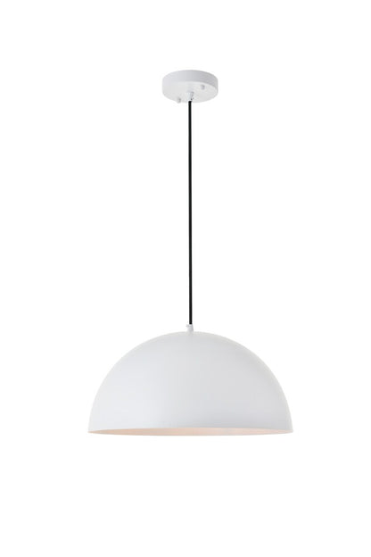 Elegant Furniture & Lighting - Forte 1 light White Pendant - LD4025D16WH veiw 1