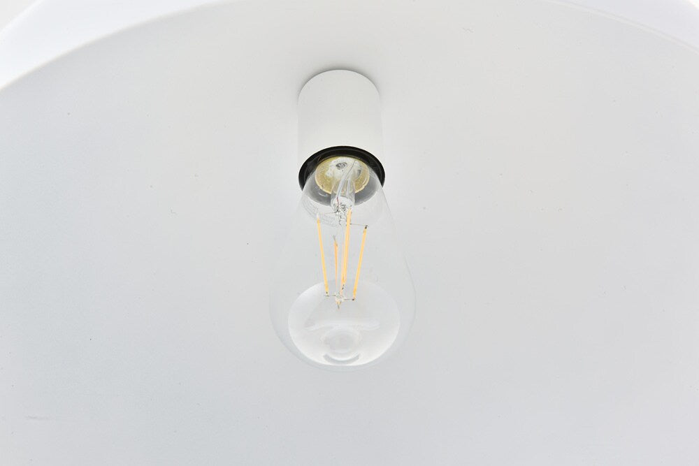 Elegant Furniture & Lighting - Forte 1 light White Pendant - LD4025D16WH veiw 4