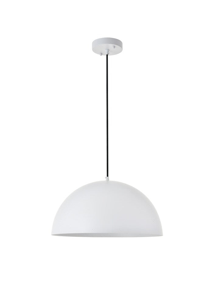 Elegant Furniture & Lighting - Forte 1 light White Pendant - LD4025D16WH veiw 6