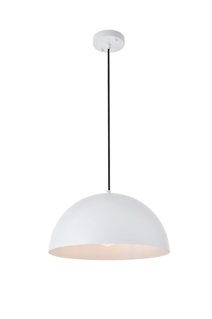 Elegant Furniture & Lighting - Forte 1 light White Pendant - LD4025D16WH veiw 7