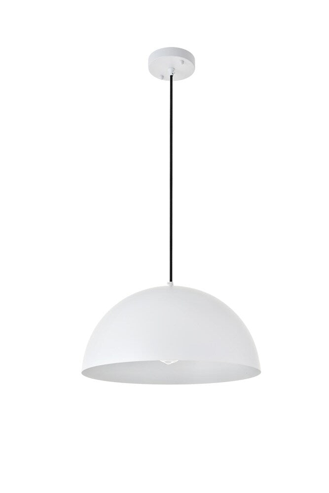 Elegant Furniture & Lighting - Forte 1 light White Pendant - LD4025D16WH veiw 8