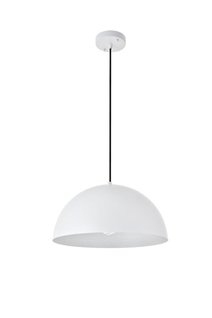 Elegant Furniture & Lighting - Forte 1 light White Pendant - LD4025D16WH veiw 8