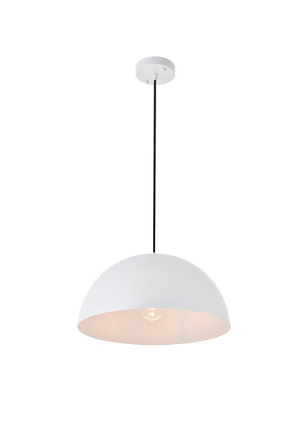 Elegant Furniture & Lighting - Forte 1 light White Pendant - LD4025D16WH veiw 9