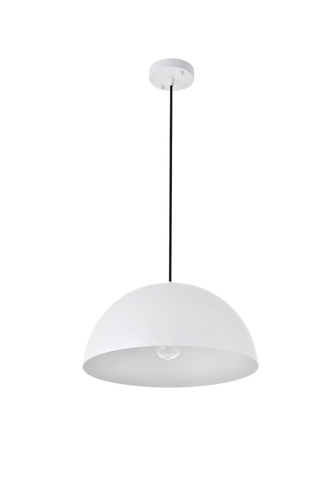 Elegant Furniture & Lighting - Forte 1 light White Pendant - LD4025D16WH veiw 10