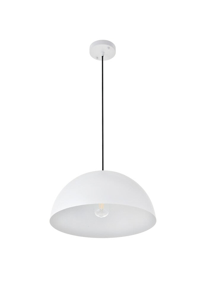 Elegant Furniture & Lighting - Forte 1 light White Pendant - LD4025D16WH veiw 12