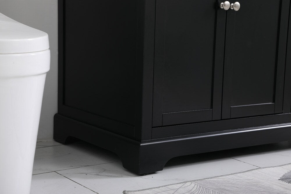 Elegant Furniture & Lighting - Franklin 36 inch Single bathroom vanity in black - VF60236BK veiw 7