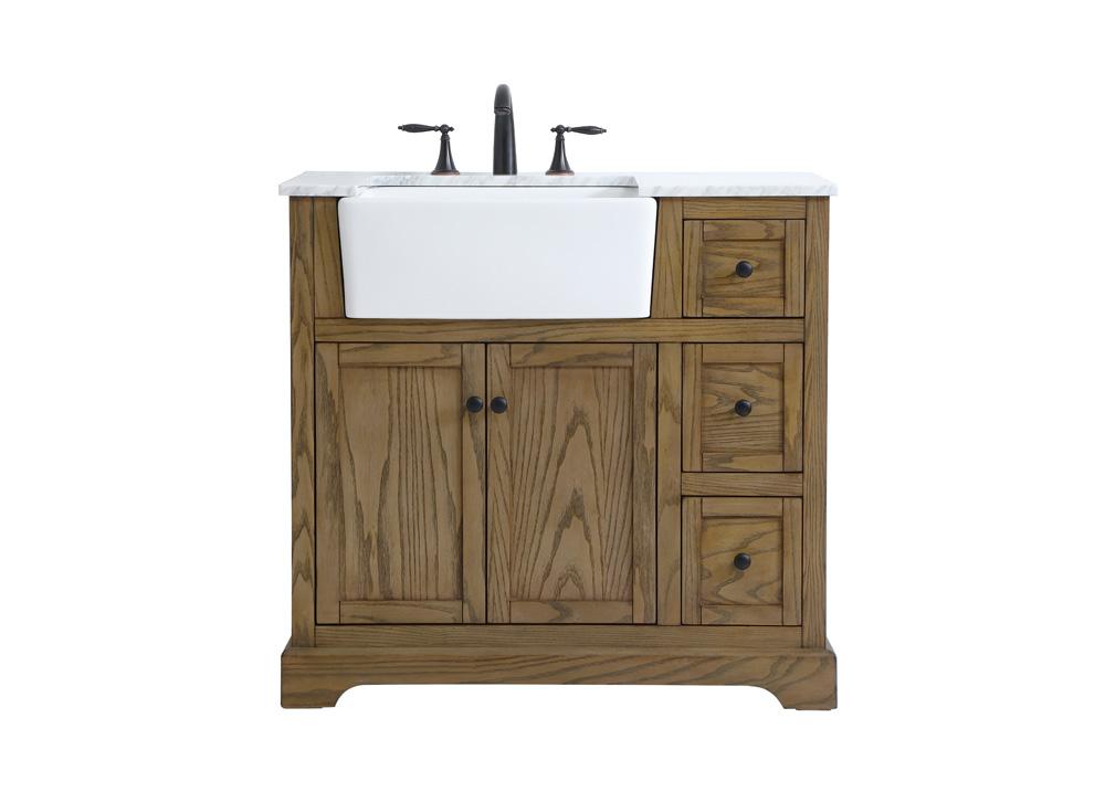 Elegant Furniture & Lighting - Franklin 36 inch Single bathroom vanity in driftwood - VF60236DW veiw 1