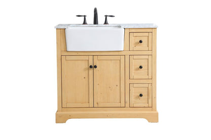 Elegant Furniture & Lighting - Franklin 36 inch Single bathroom vanity in natural wood - VF60236NW veiw 1