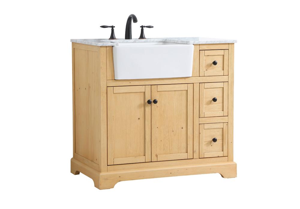 Elegant Furniture & Lighting - Franklin 36 inch Single bathroom vanity in natural wood - VF60236NW veiw 8