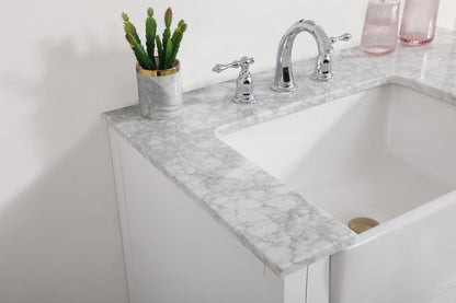 Elegant Furniture & Lighting - Franklin 36 inch Single bathroom vanity in white - VF60236WH veiw 6