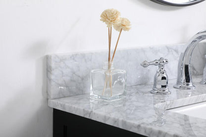 Elegant Furniture & Lighting - Franklin 36 inch Single bathroom vanity in black with backsplash - VF60236BK-BS veiw 6