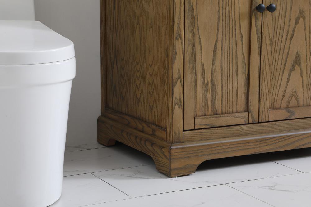 Elegant Furniture & Lighting - Franklin 36 inch Single bathroom vanity in driftwood with backsplash - VF60236DW-BS veiw 7