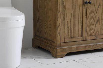 Elegant Furniture & Lighting - Franklin 36 inch Single bathroom vanity in driftwood with backsplash - VF60236DW-BS veiw 7