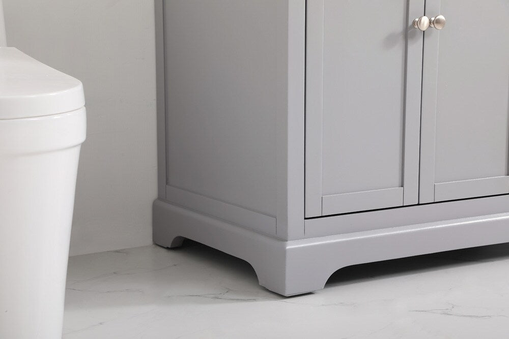Elegant Furniture & Lighting - Franklin 36 inch Single bathroom vanity in grey with backsplash - VF60236GR-BS veiw 7