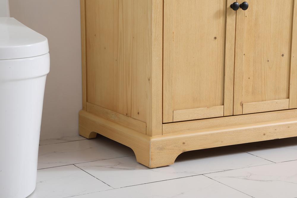 Elegant Furniture & Lighting - Franklin 36 inch Single bathroom vanity in natural wood with backsplash - VF60236NW-BS veiw 7