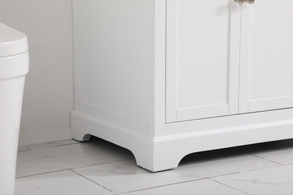 Elegant Furniture & Lighting - Franklin 36 inch Single bathroom vanity in white with backsplash - VF60236WH-BS veiw 7