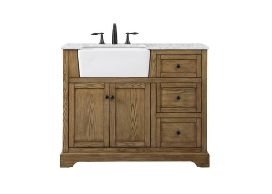 Elegant Furniture & Lighting - Franklin 42 inch Single bathroom vanity in driftwood - VF60242DW veiw 1