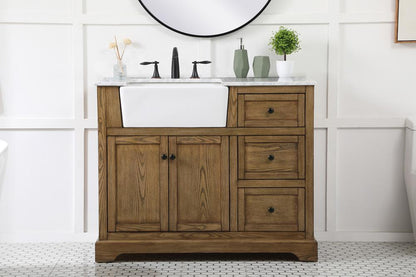 Elegant Furniture & Lighting - Franklin 42 inch Single bathroom vanity in driftwood - VF60242DW veiw 2