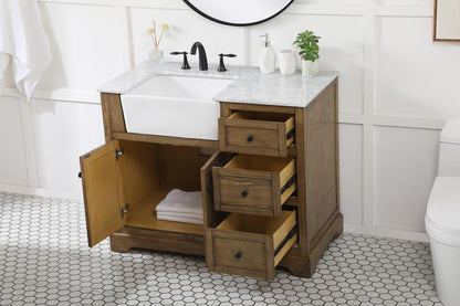 Elegant Furniture & Lighting - Franklin 42 inch Single bathroom vanity in driftwood - VF60242DW veiw 4