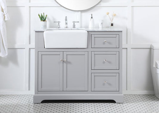 Elegant Furniture & Lighting - Franklin 42 inch Single bathroom vanity in grey - VF60242GR veiw 2