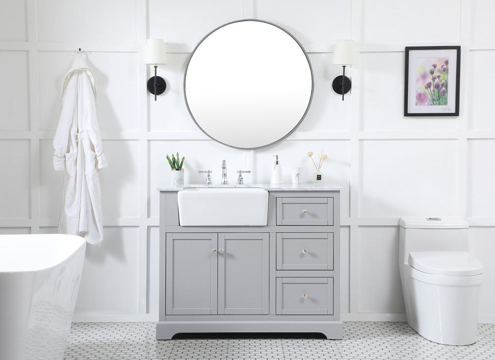 Elegant Furniture & Lighting - Franklin 42 inch Single bathroom vanity in grey - VF60242GR veiw 5