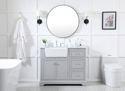 Elegant Furniture & Lighting - Franklin 42 inch Single bathroom vanity in grey - VF60242GR veiw 5