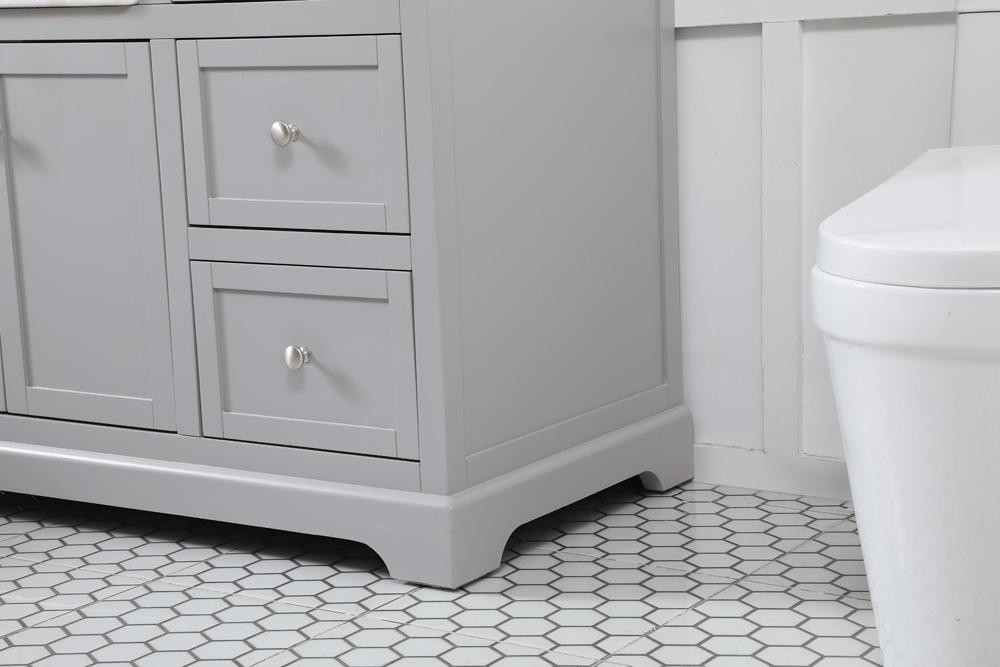 Elegant Furniture & Lighting - Franklin 42 inch Single bathroom vanity in grey - VF60242GR veiw 7