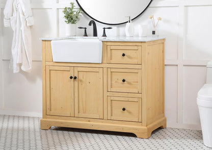 Elegant Furniture & Lighting - Franklin 42 inch Single bathroom vanity in natural wood - VF60242NW veiw 3