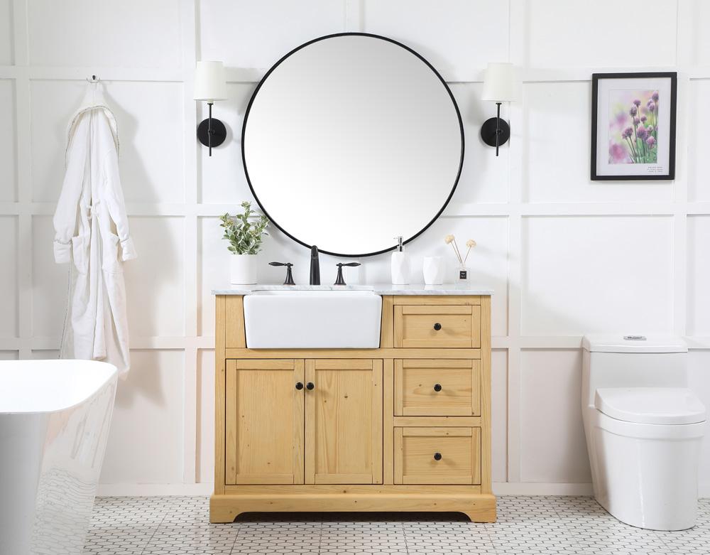 Elegant Furniture & Lighting - Franklin 42 inch Single bathroom vanity in natural wood - VF60242NW veiw 5