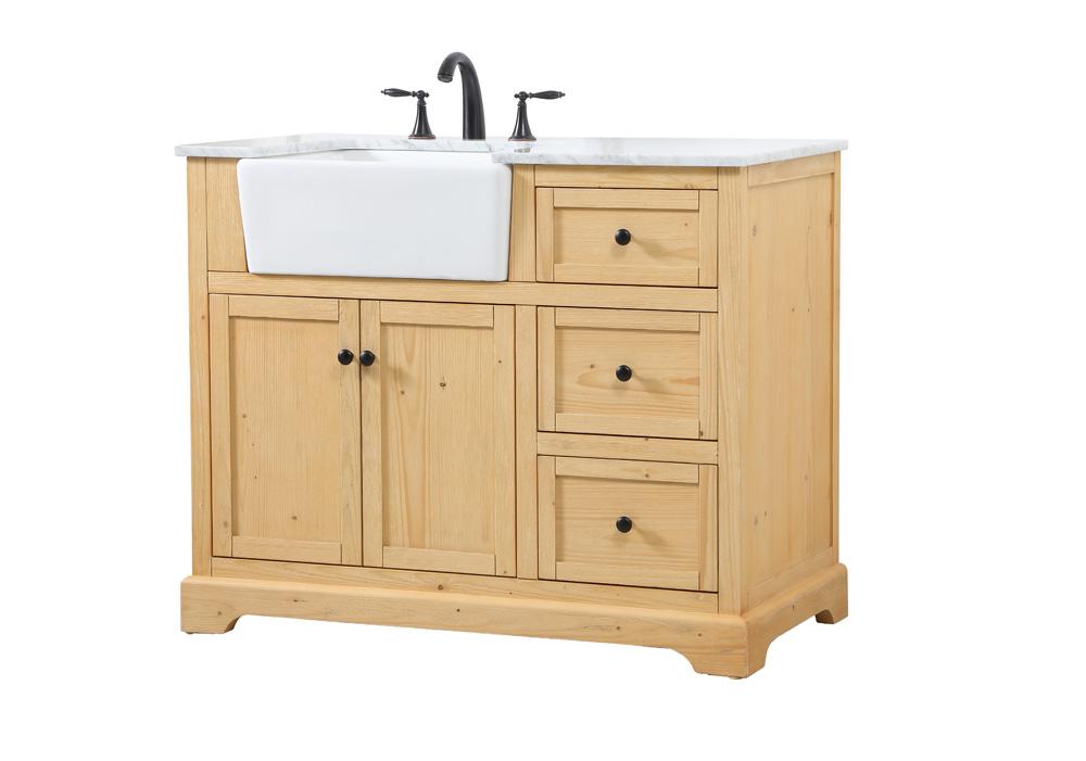 Elegant Furniture & Lighting - Franklin 42 inch Single bathroom vanity in natural wood - VF60242NW veiw 8