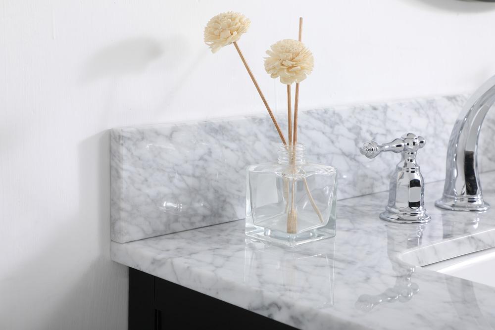 Elegant Furniture & Lighting - Franklin 42 inch Single bathroom vanity in black with backsplash - VF60242BK-BS veiw 6