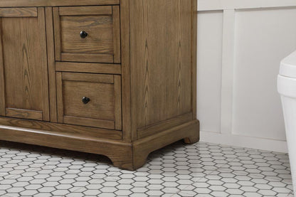 Elegant Furniture & Lighting - Franklin 42 inch Single bathroom vanity in driftwood with backsplash - VF60242DW-BS veiw 7